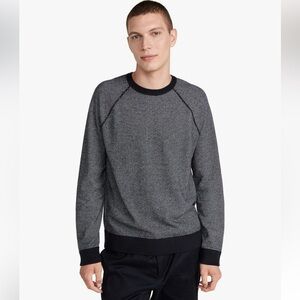 Vince Birdseye Men's L Wool Cashmere Crewneck Pullover Sweater Jumper